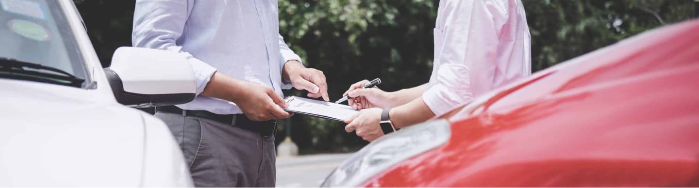 a person signing a document